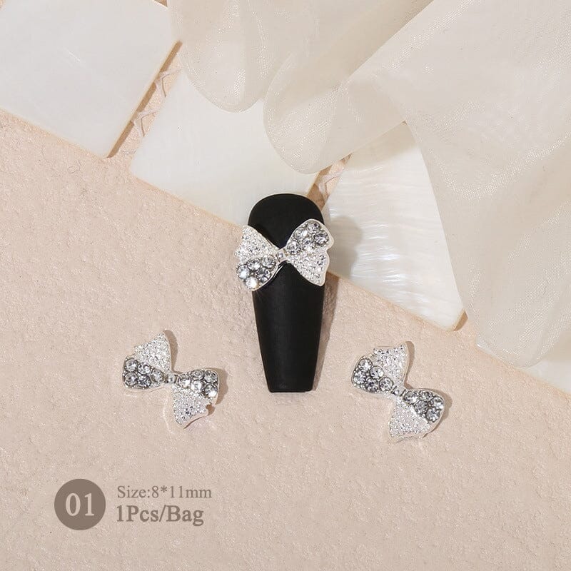 Metal Rhinestones Pearl Nail Decoration #11 - Image 11