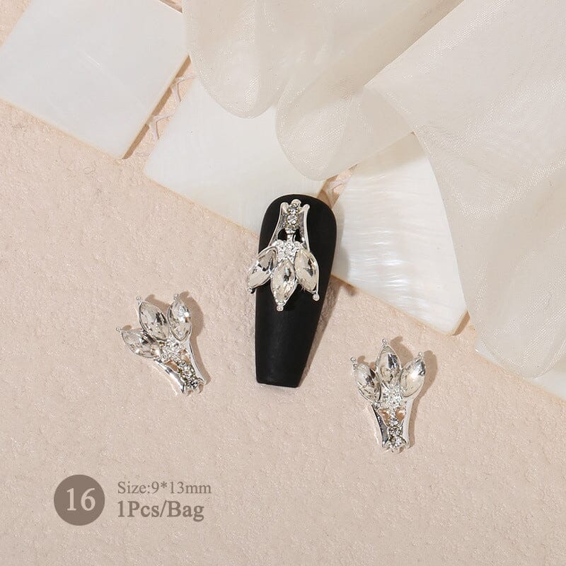 Metal Rhinestones Pearl Nail Decoration #11 - Image 16