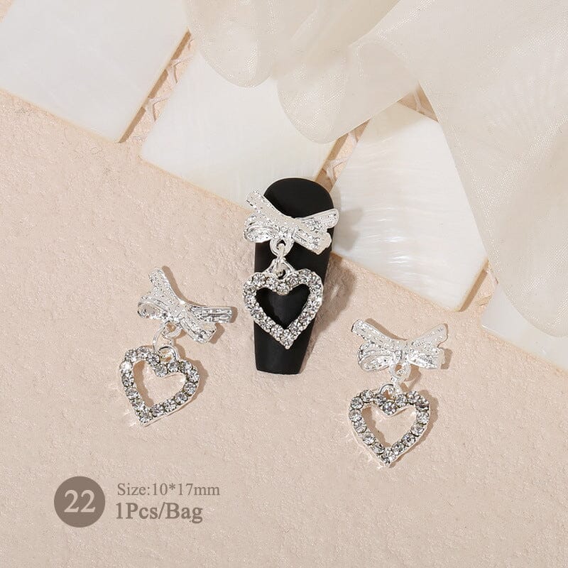Metal Rhinestones Pearl Nail Decoration #11 - Image 23
