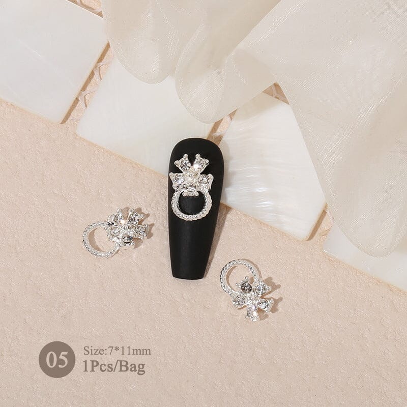 Metal Rhinestones Pearl Nail Decoration #11 - Image 27