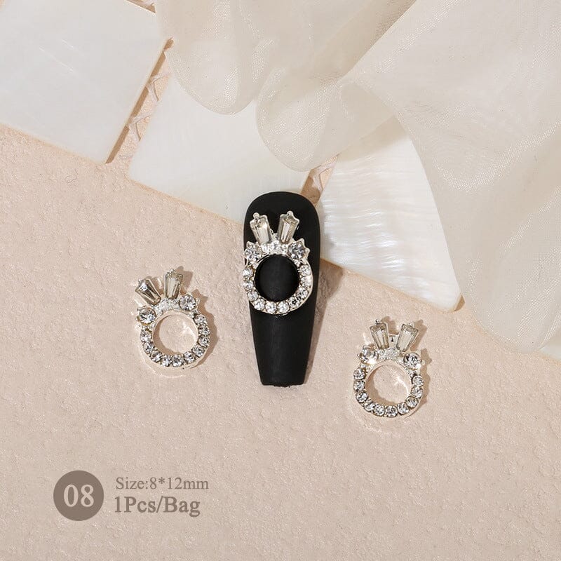 Metal Rhinestones Pearl Nail Decoration #11 - Image 30