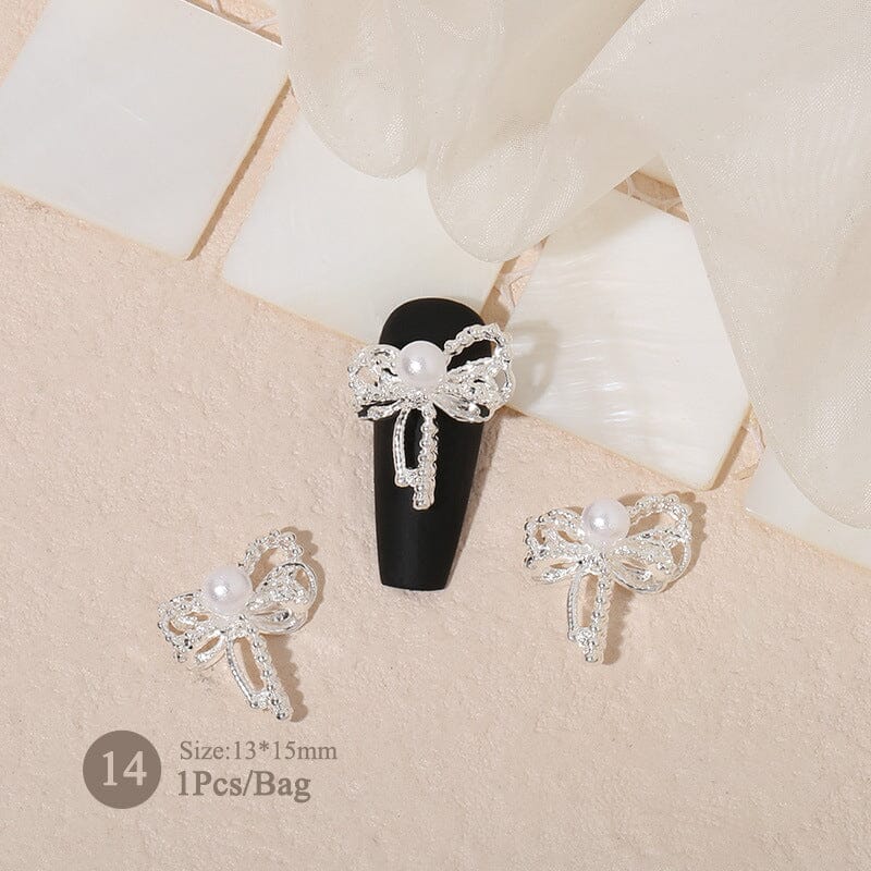 Metal Rhinestones Pearl Nail Decoration #11 - Image 32