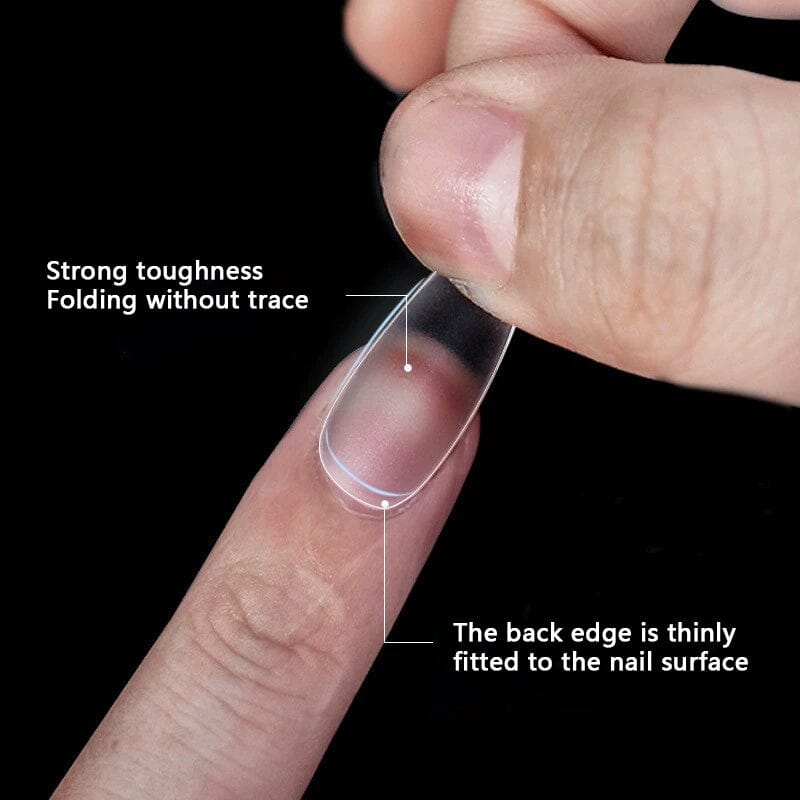 100pcs/box Matte Clear False Nail Tips - Image 4