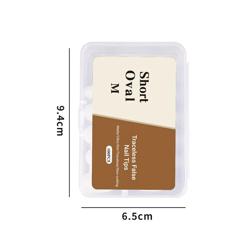 100pcs/box Matte Clear False Nail Tips - Image 9