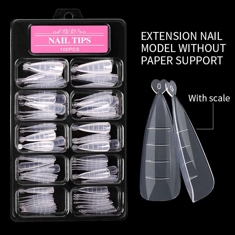 100pcs Mold Tips for Extension Nails (With Scale) - Image 4