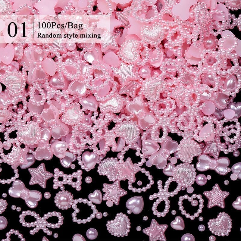 100pcs Random Mixed 3D Nail Decoration #06 - Image 11