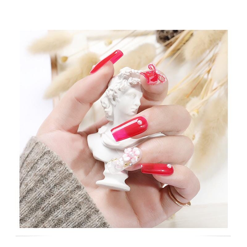 100pcs Transparent False Nail Tips - Image 2