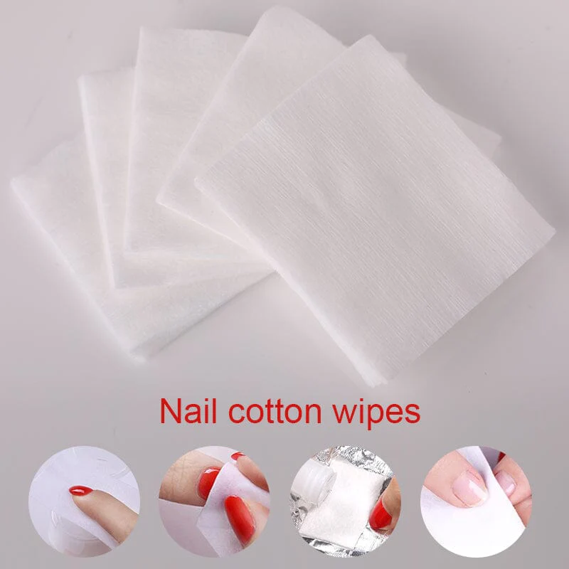 100pcs White Lint Free Nail Wipes - Image 9