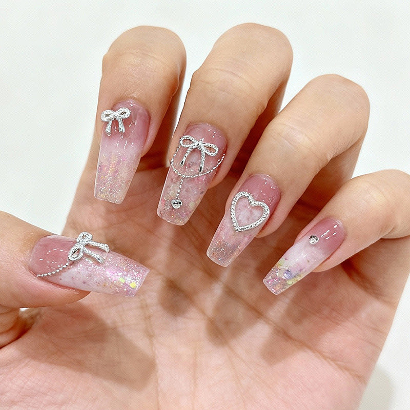 10pcs #01 Heart Mini Rhinestones Nail Decoration - Image 3
