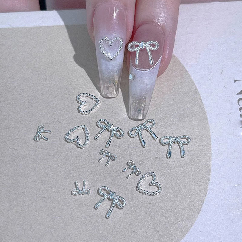 10pcs #01 Heart Mini Rhinestones Nail Decoration - Image 5