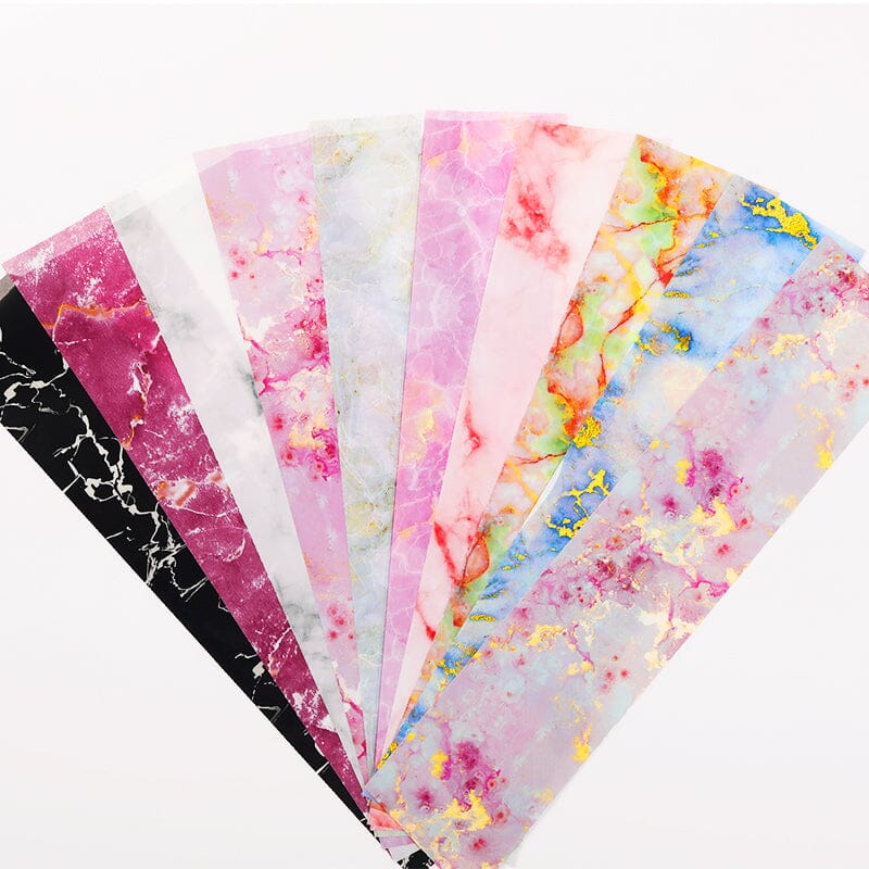 10pcs Marble Nail Foil Stickers - Image 10