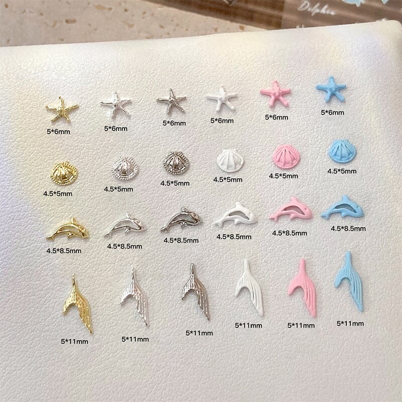 10pcs Ocean Shell 3D Nail Decorations - Image 5