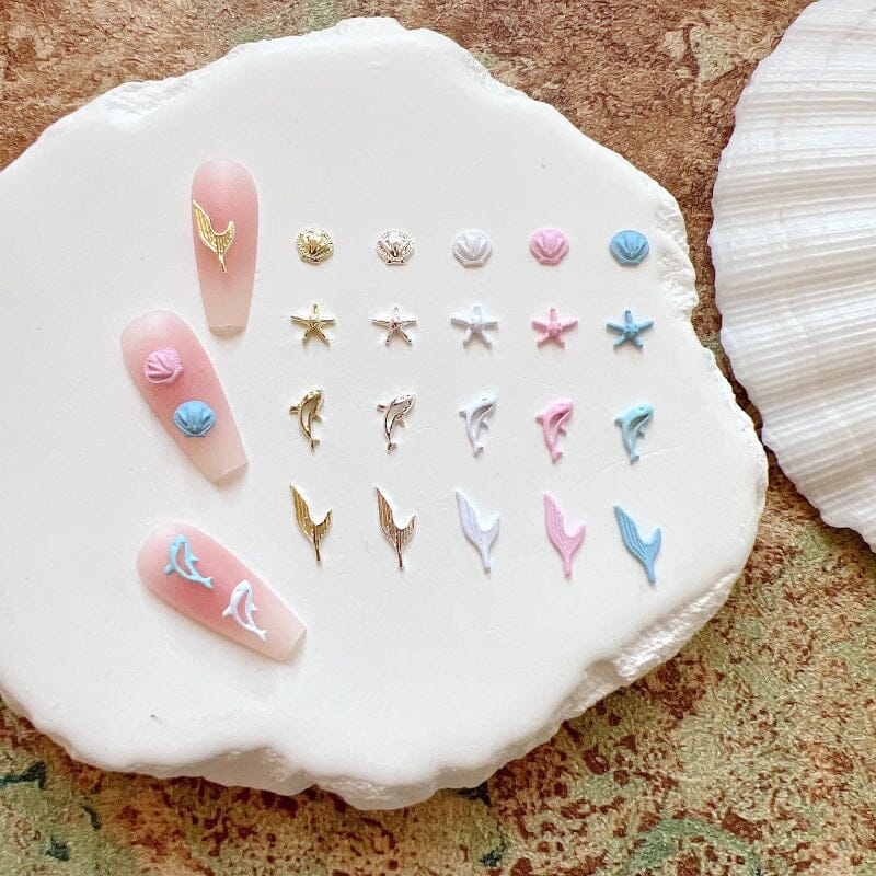 10pcs Ocean Shell 3D Nail Decorations - Image 6
