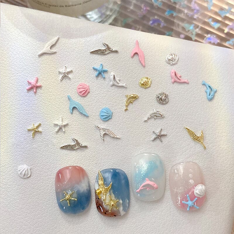 10pcs Ocean Shell 3D Nail Decorations - Image 7