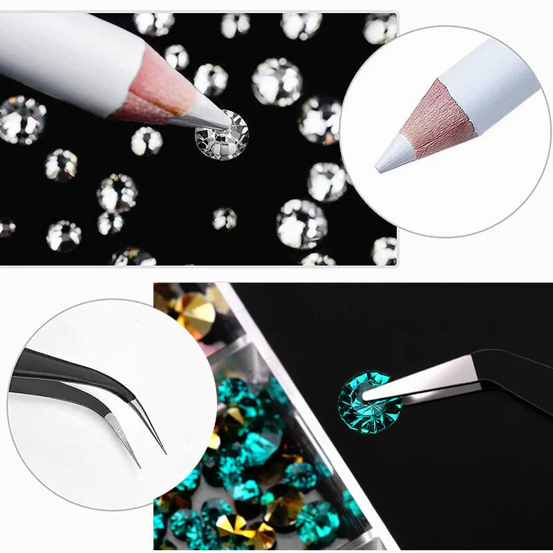 12 Grids Mini Mixed Rhinestones 3D Nail Decorations - Image 4