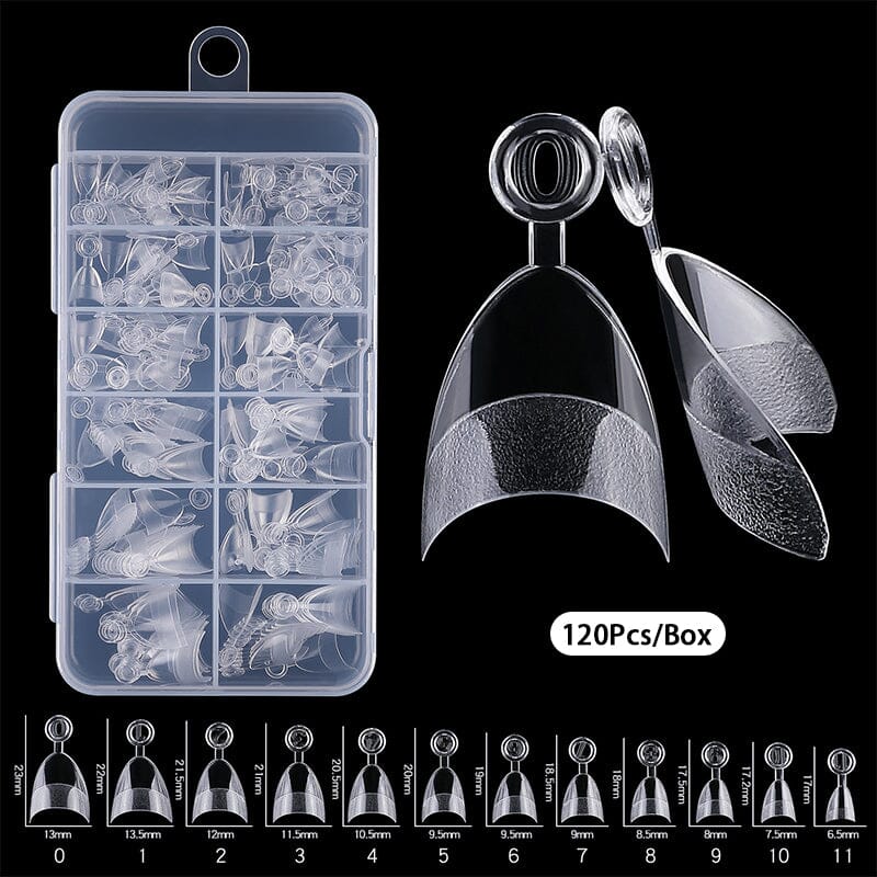 120/240pcs Half Cover Matte Short Almond Nail Tips - Image 13