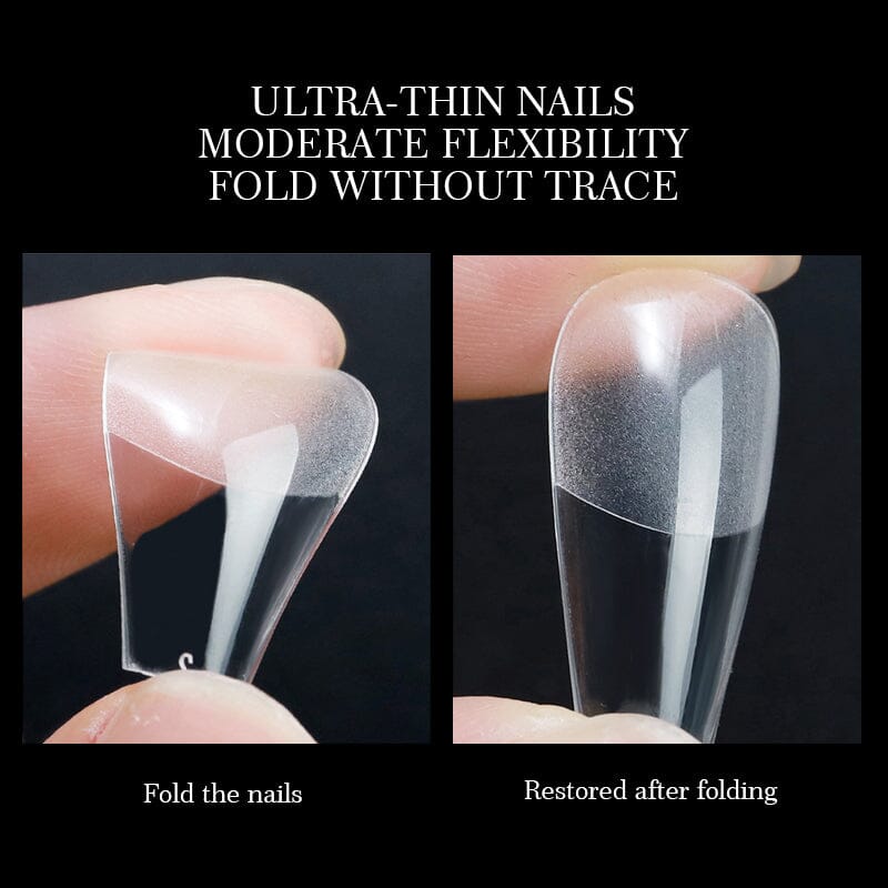 120pcs Almond Transparent False Nail Tips - Image 4