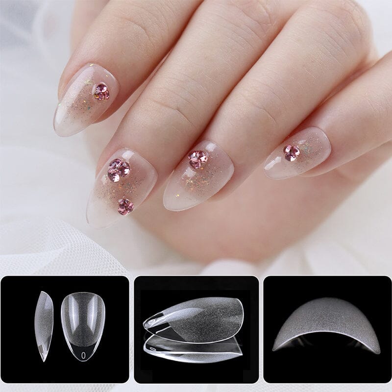 120pcs Almond Transparent False Nail Tips - Image 5