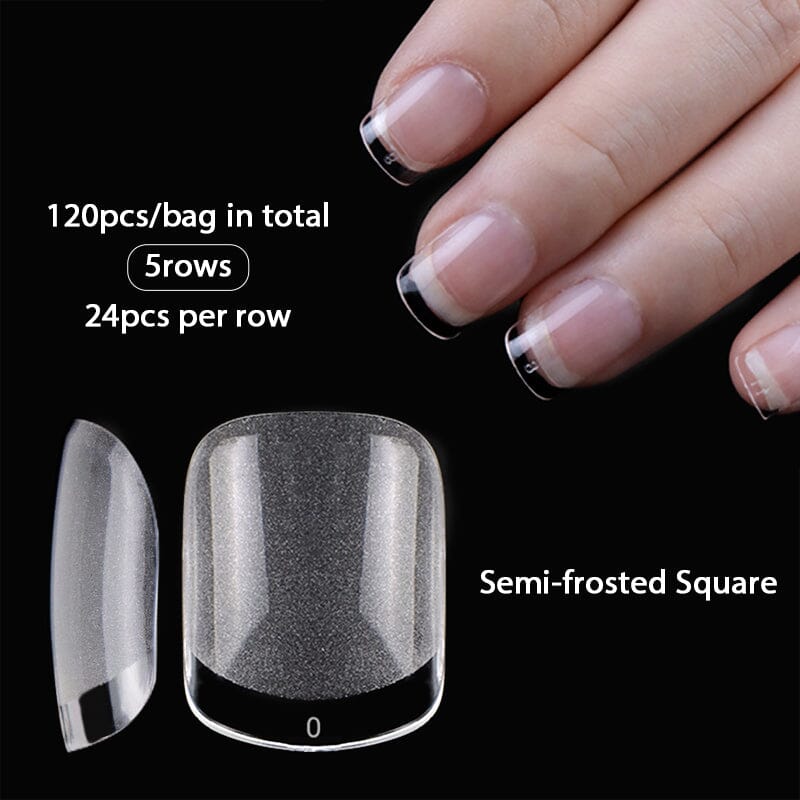 120pcs Almond Transparent False Nail Tips - Image 9