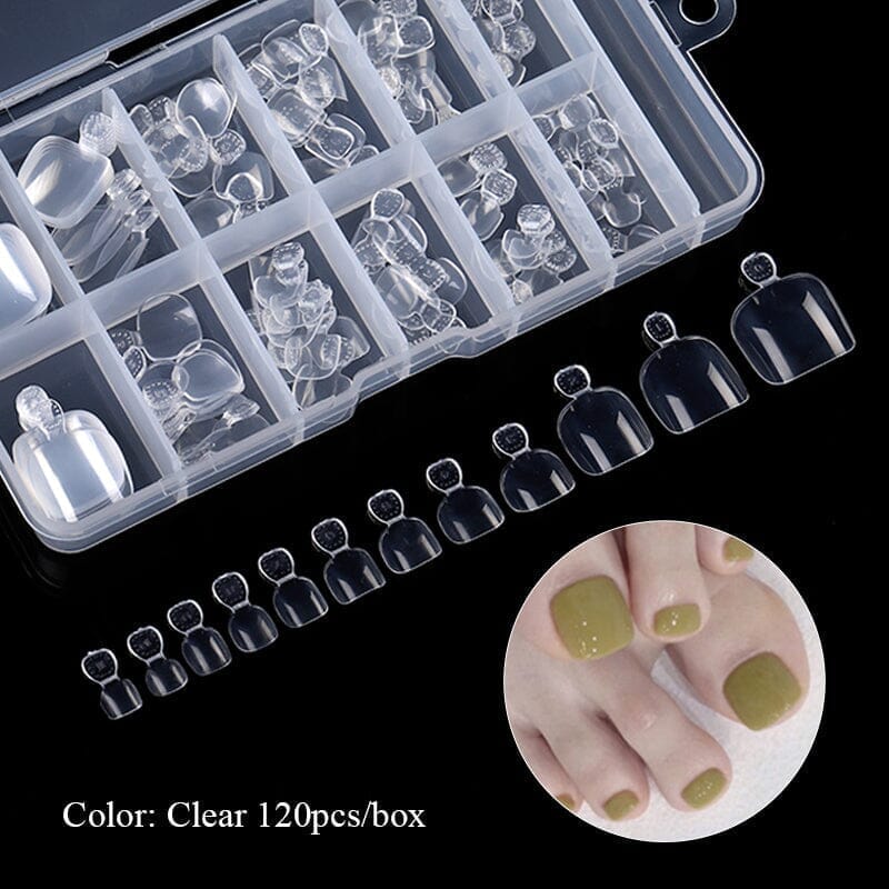 120pcs Natural Toenail False Nail Tips - Image 10
