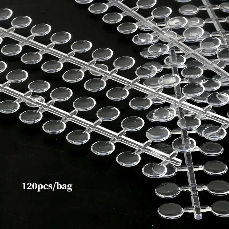 120pcs Round Transparent Display False Nail Tips - Image 14
