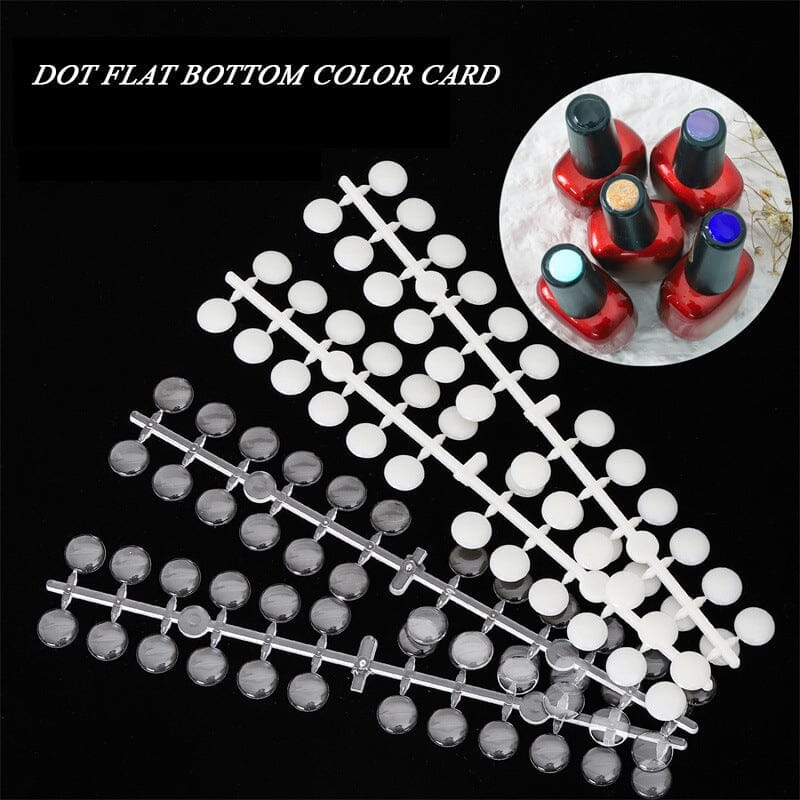 120pcs Round Transparent Display False Nail Tips - Image 2