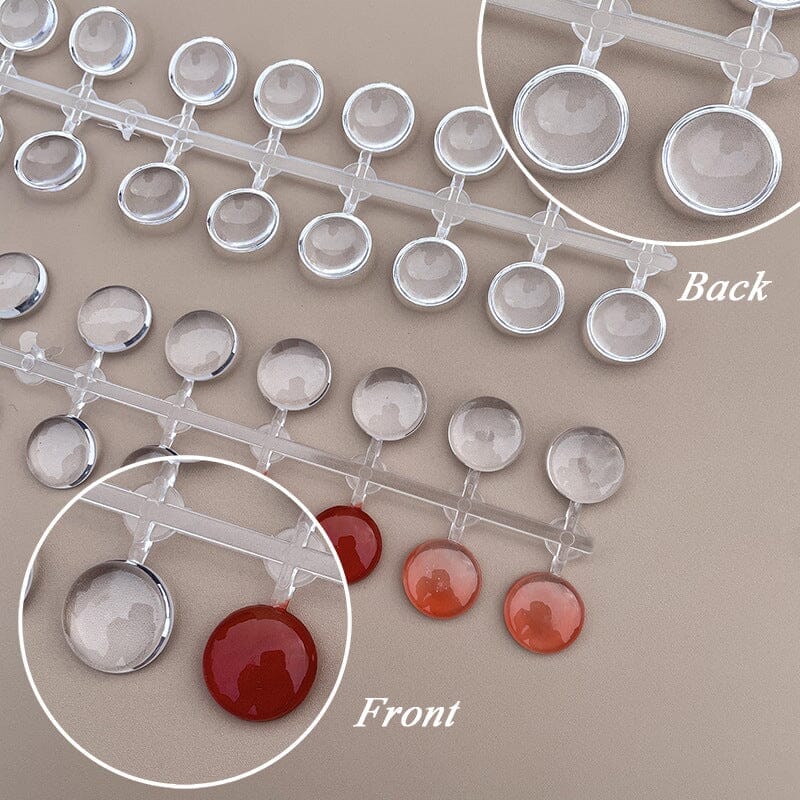 120pcs Round Transparent Display False Nail Tips - Image 9