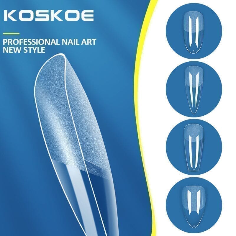 120pcs Oval Half Matte Clear False Nail Tips 06 - Image 8