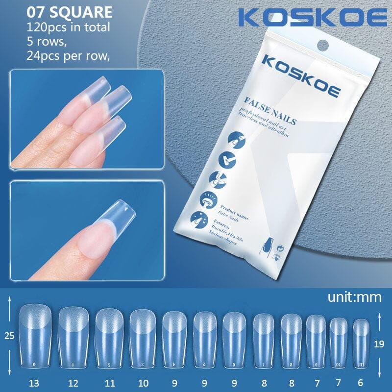 120pcs Full Cover False Nail Tips - Image 36