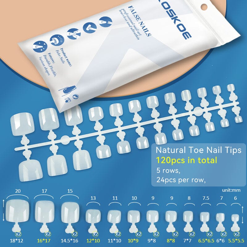 120pcs Toe Nail Tips - Image 12