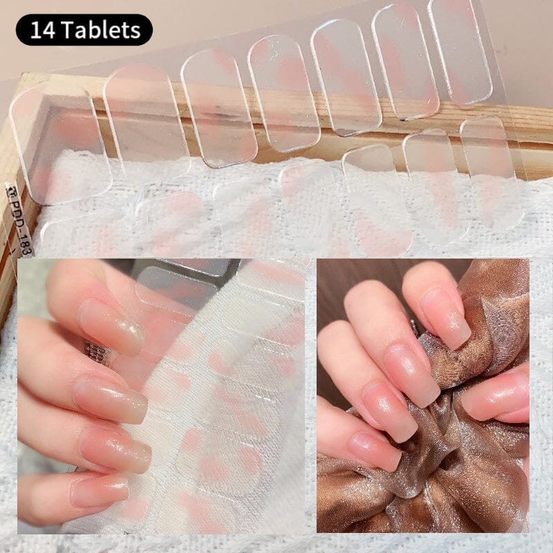 14 Strips Gel Nail Strips Full Cover Nail Stickers - Image 3