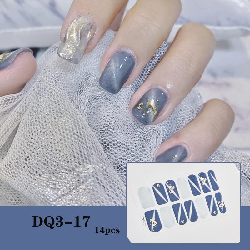 14 Tips Full Cover Nail Stickers DQ Series - Image 3