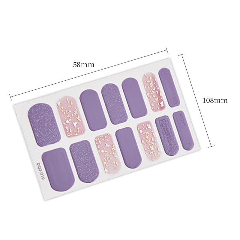 14 Tips Full Cover Nail Stickers DQ Series - Image 4
