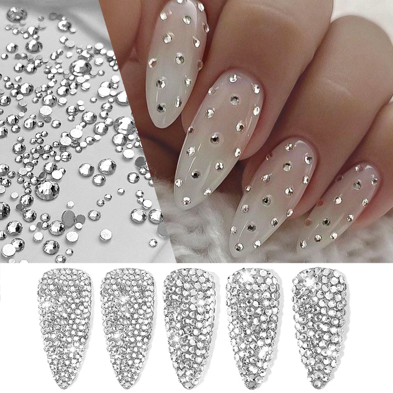 1440pcs Transparent Flatback Rhinestones SS6# 2mm - Image 5