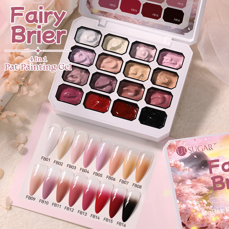16 Colors 4 In 1 Pat Painting Gel Fairy Brier