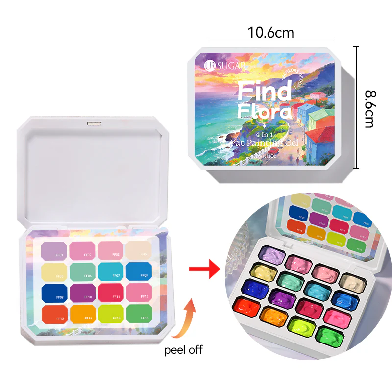 16 Colors 4 In 1 Pat Painting Gel Fairy Brier - Image 16