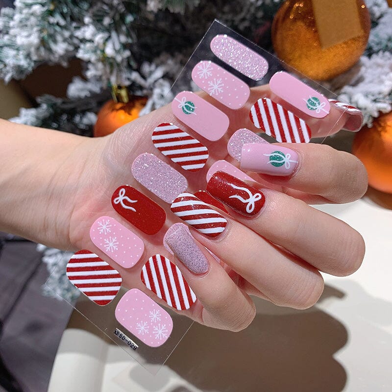 16 Tips Christmas Full Cover Nail Stickers - Image 8