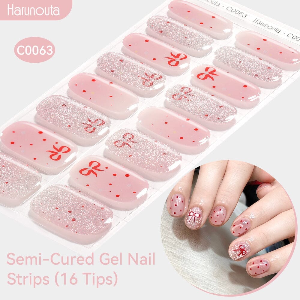 16 Tips Semi-cured Gel Nail Wraps C0057-C0071 - Image 11