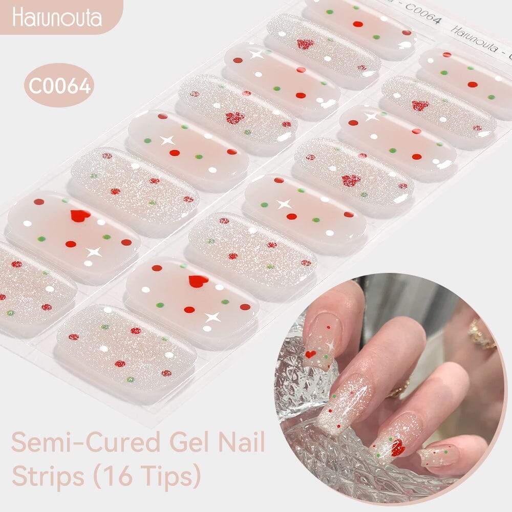 16 Tips Semi-cured Gel Nail Wraps C0057-C0071 - Image 12