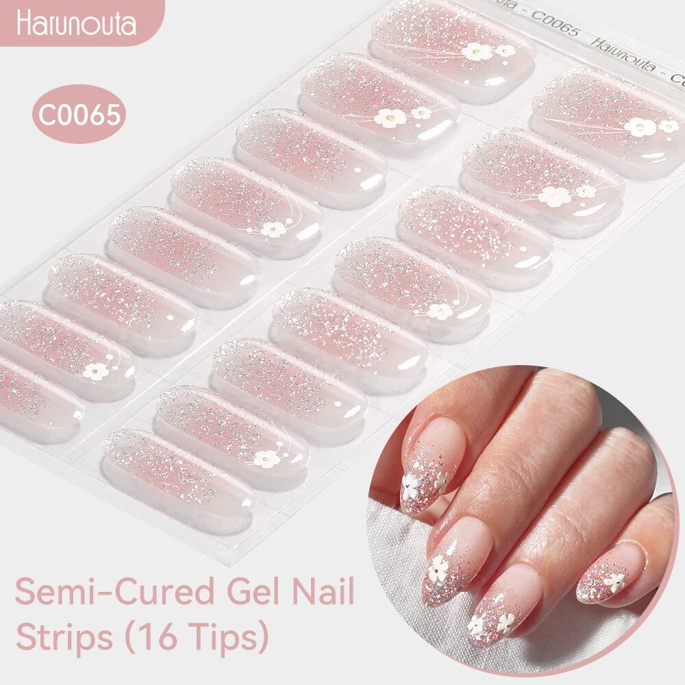16 Tips Semi-cured Gel Nail Wraps C0057-C0071 - Image 13