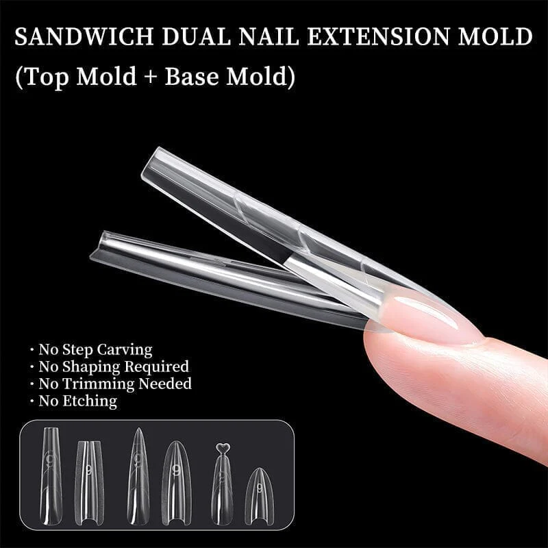 180pcs Oval Extension Gel Dual Forms - Image 12