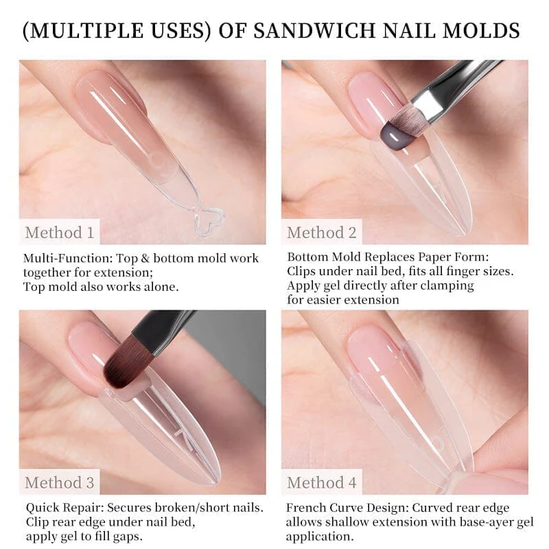 180pcs Oval Extension Gel Dual Forms - Image 8