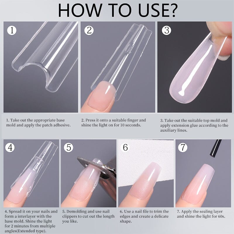 180pcs Oval Extension Gel Dual Forms - Image 9