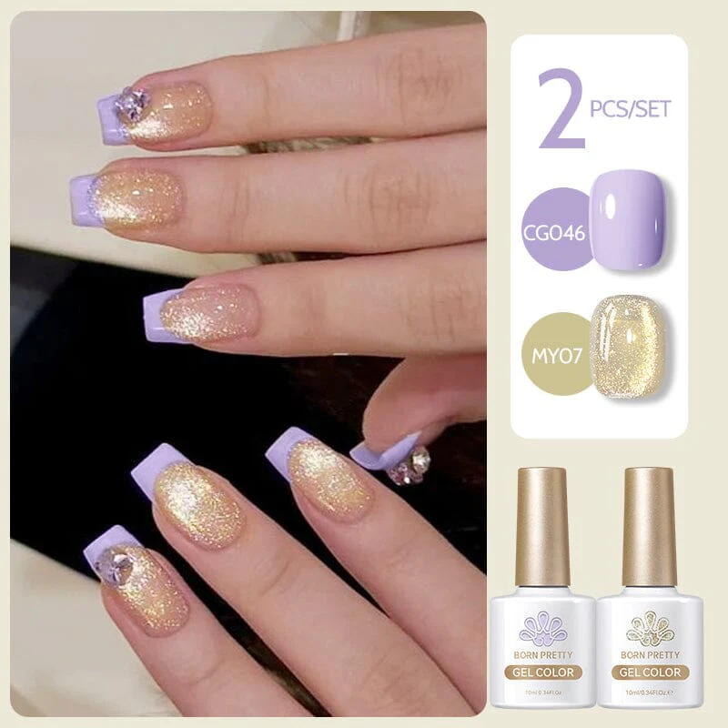 2 Bottles Gel Set French Cat Magnetic Gel 10ml - Image 16
