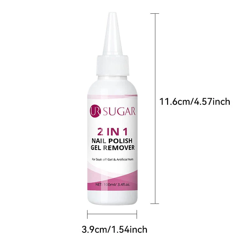 2 in 1 Nail Polish Gel Remover 100ml - Image 6
