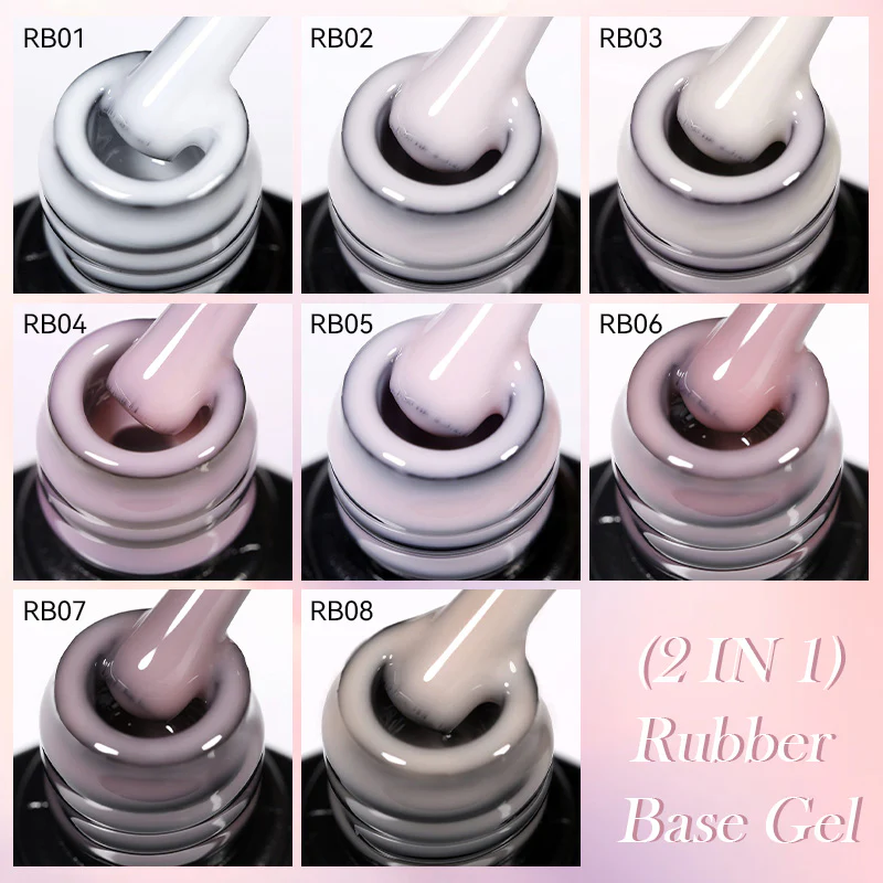 2 in 1 Rubber Base Gel RB01 7ml - Image 10