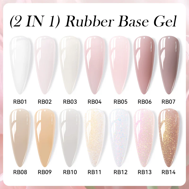 2 in 1 Rubber Base Gel RB01 7ml - Image 5