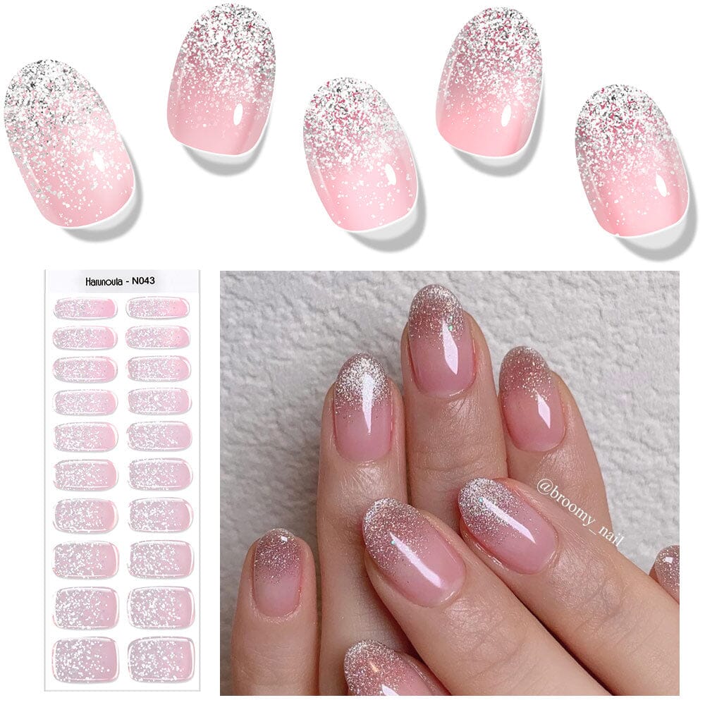 20 Tips Semi-Cured Gel Nail Strips N041-N060 - Image 22