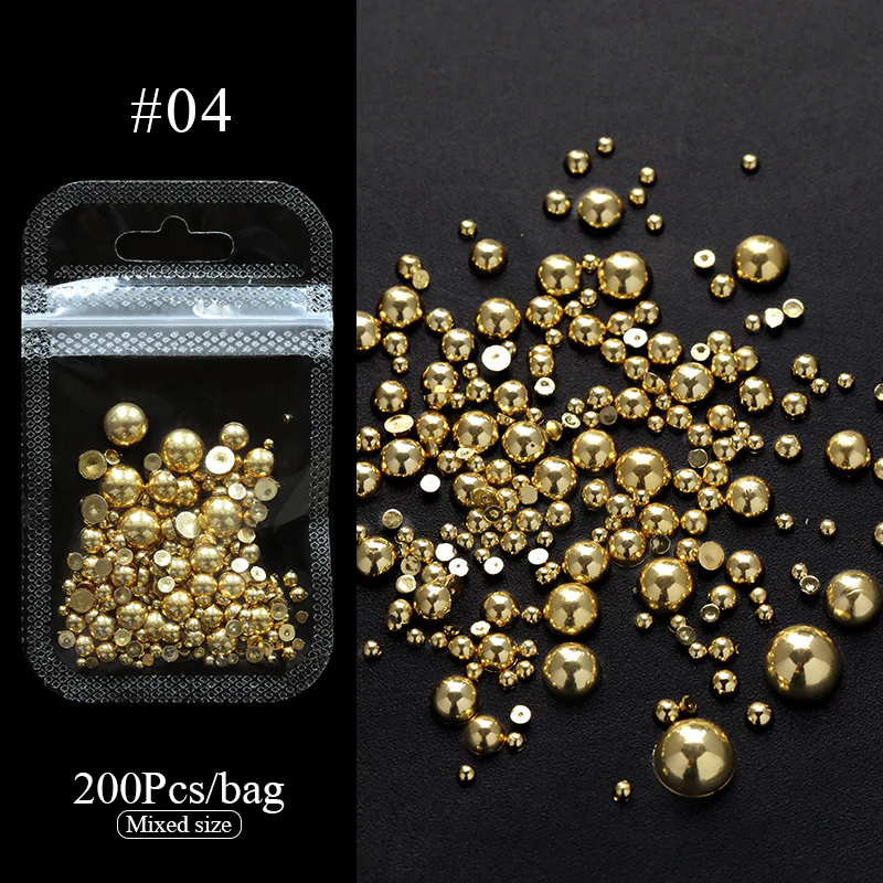 200pcs Half Round Flat Bottom Pearls - Image 19