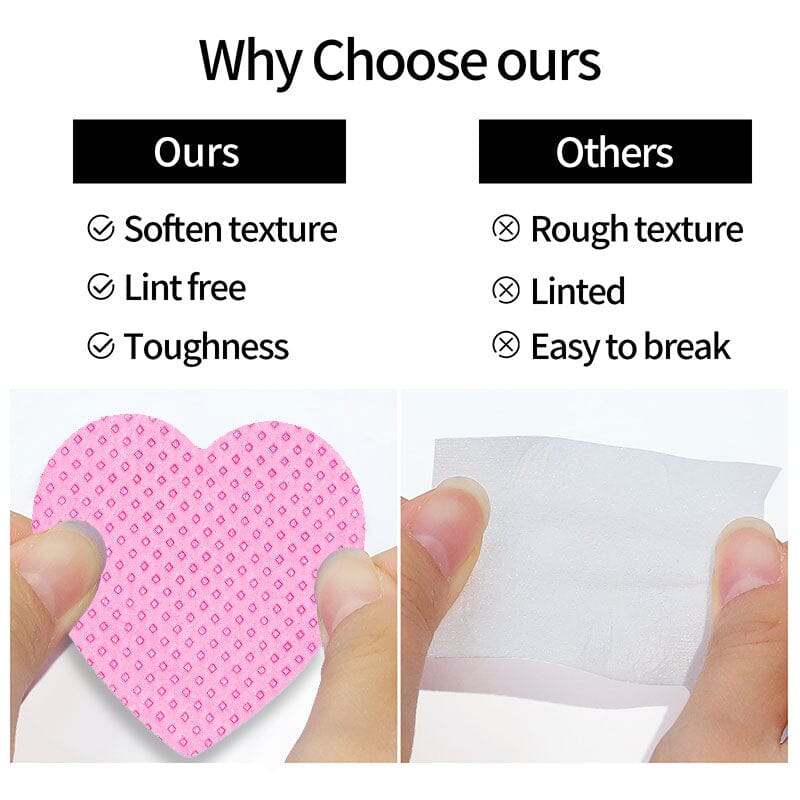 200pcs Pink Lint Free Nail Wipes - Image 5